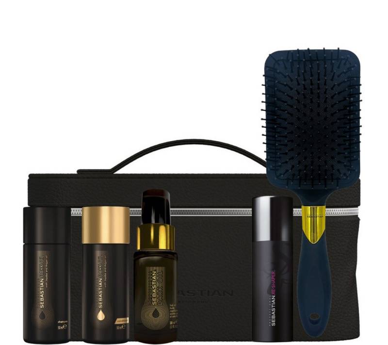 Sebastian Professional Haarpflege-Set Darkoil Travel XMAS Edition, 6-tlg. von Sebastian Professional