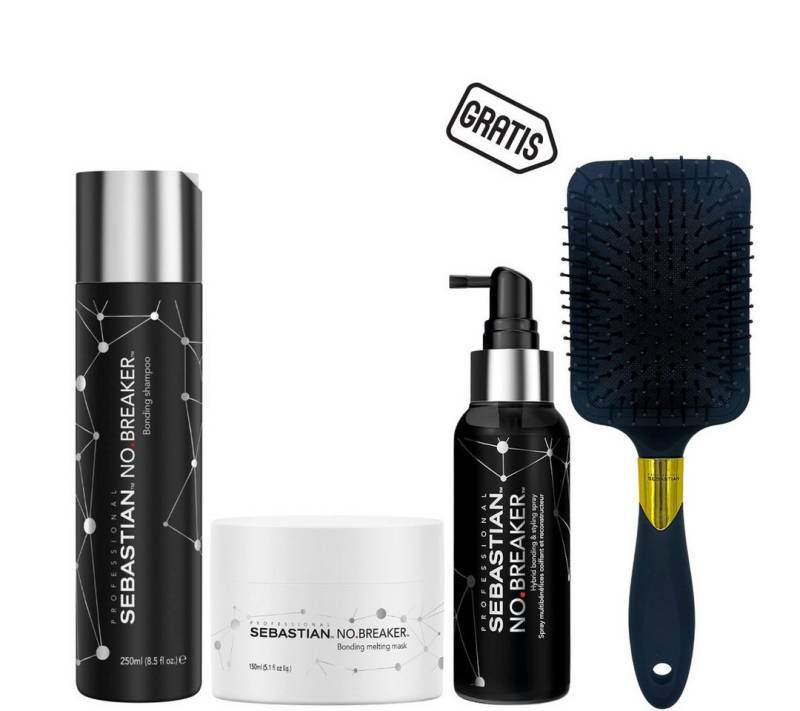 Sebastian Professional Haarpflege-Set No Breaker Trio + gratis Paddle Brush, 4-tlg. von Sebastian Professional