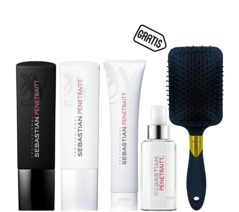 Sebastian Professional Haarpflege-Set Penetraitt Set + gratis Paddle Brush, 5-tlg. von Sebastian Professional