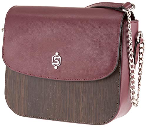 Sebastian Sturm Damen-Umhängetasche LAURA | Echtes Holz und Leder in Rot | Elegante Handtasche Sebastian Sturm Damen-Umhängetasche LAURA | Echtes Holz und Leder in Rot | Elegante Handtasche von Sebastian Sturm