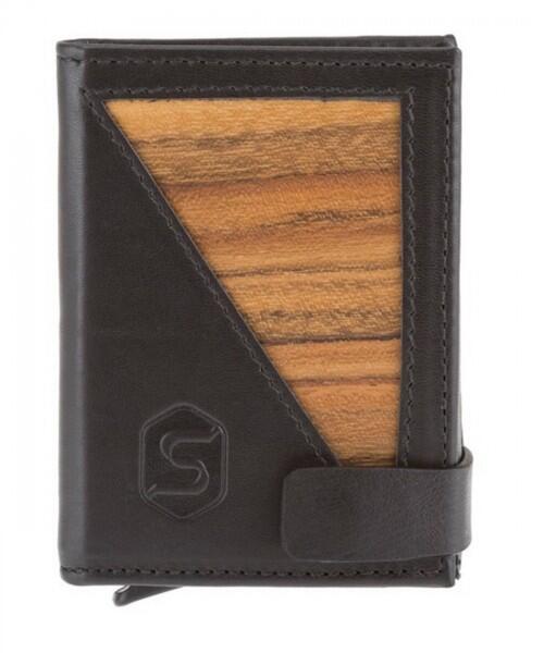 Sebastian Sturm - Sebastian Sturm Leder Portemonnaie Fabio Amazaque, Schwarz 2082 von Sebastian Sturm