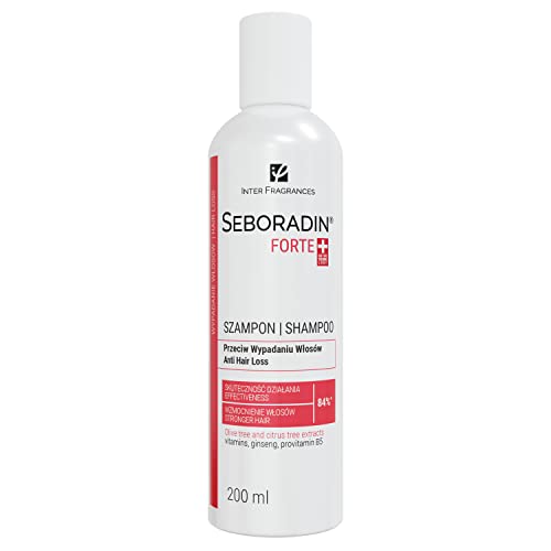 Seboradin Haarshampoo Gegen Haarausfall Haarverlust Haarverdünnung Haarwachstum Shampoo Für Frauen Männer Vitamine Natürliche Extrakte Haar Kopfhaut Pflege Haarshampoos Haarpflege 200 ml Forte von SEBORADIN