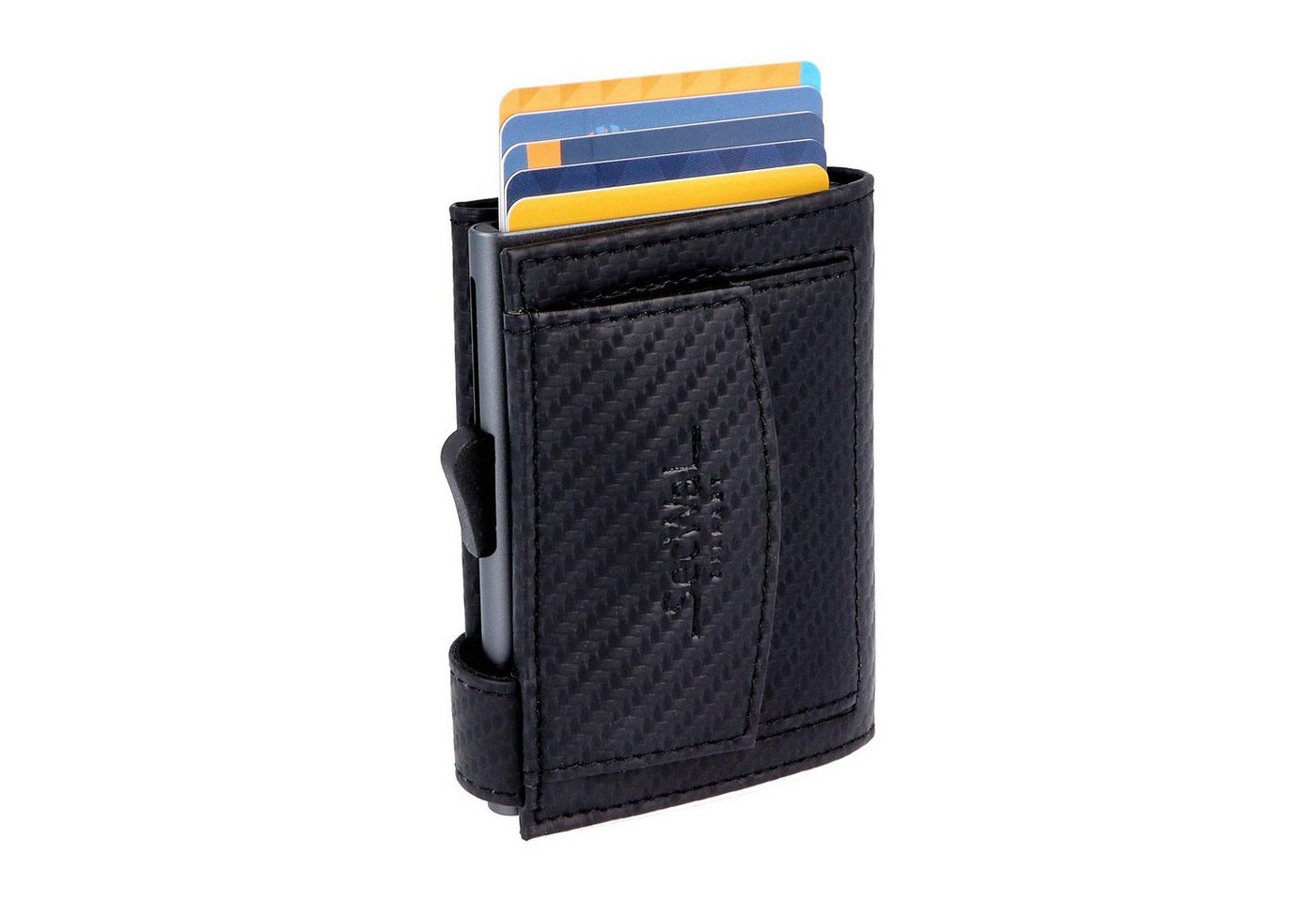 SecWal Geldbörse, Kartenetui mit Münzfach Druckknopf, Slim Wallet, RFID Schutz, Geldbeutel klein, für Damen und Herren von SecWal