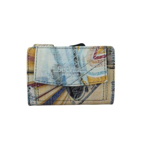 SecWal Leder Kartenetui-Geldbörse Vegas-bunt von SecWal