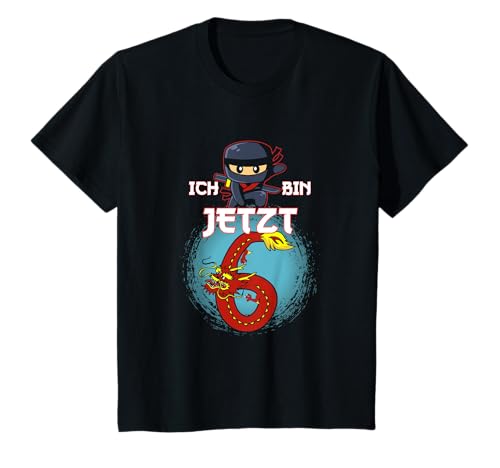 Kinder Sechsjähriger Ninja zum 6. Geburtstag T-Shirt Kinder Sechsjähriger Ninja zum 6. Geburtstag T-Shirt von Sechster Geburtstag 6 Jahre alter Ninja Geschenk