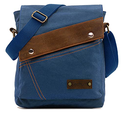 Sechunk Canvas Messenger Bags Umhängetaschen Crossbody Taschen börse Daypack für Männer Frauen von Sechunk