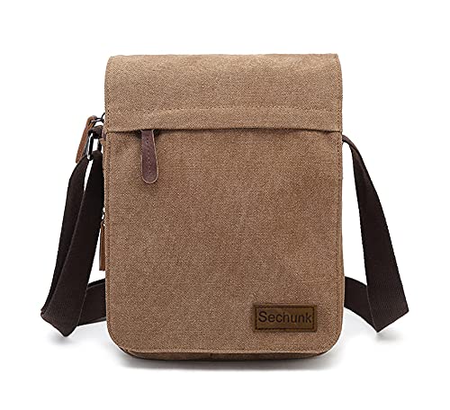 Sechunk Kleine Umhängetasche aus Segeltuch im Vintage-Stil von Sechunk