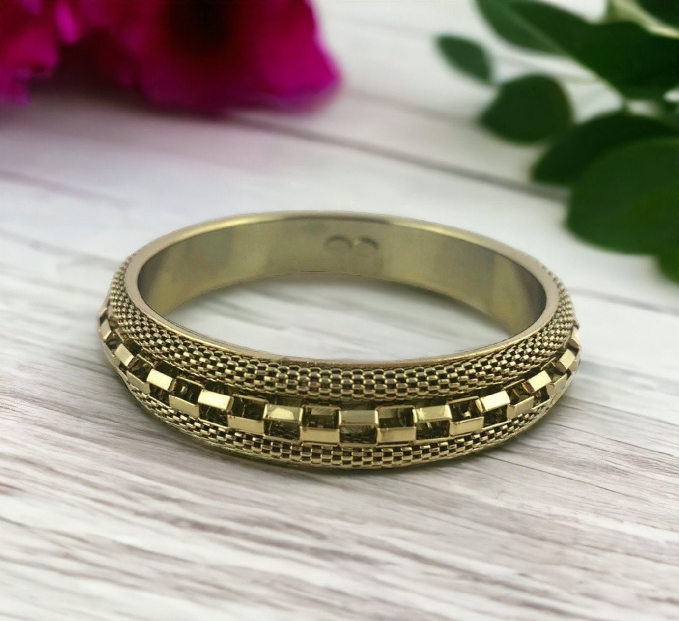 Vintage Rj Graziano Armreif, Goldfarbenes Armband, Nachlassschmuck, Bestes Geschenk Für Sie von SecondActShop