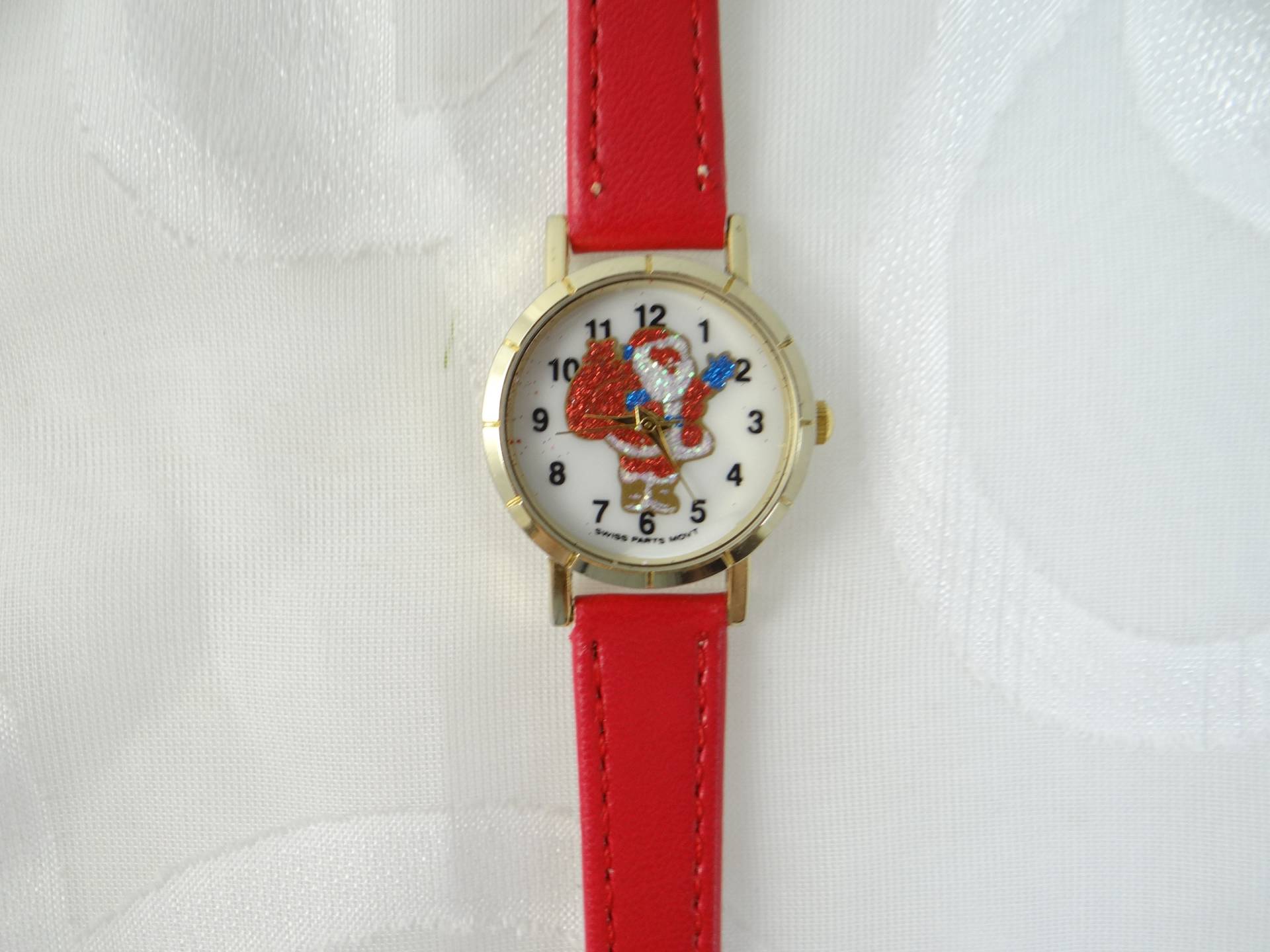 Arbeiten Schweizer Movt Santa Armbanduhr - Niedlich von SecondWindShop