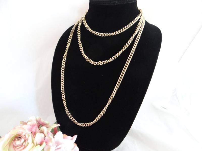 Vintage 60" Gold Ton Kette Lang Und Schön von SecondWindShop
