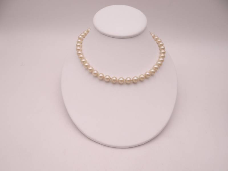 Vintage Faux Perle Halskette Mit Haken Verschluss Simuliert Epere 15, 5" von SecondWindShop