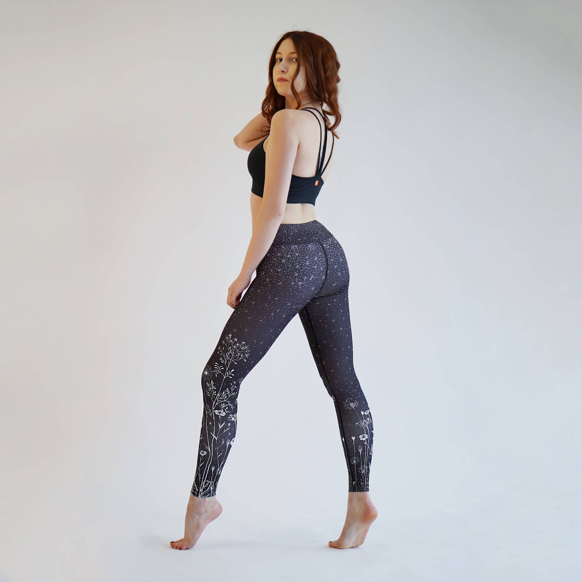 Leggings Botanik Schwarz-Weiß Leggings Botanik Schwarz-Weiß von SecondYouClothing