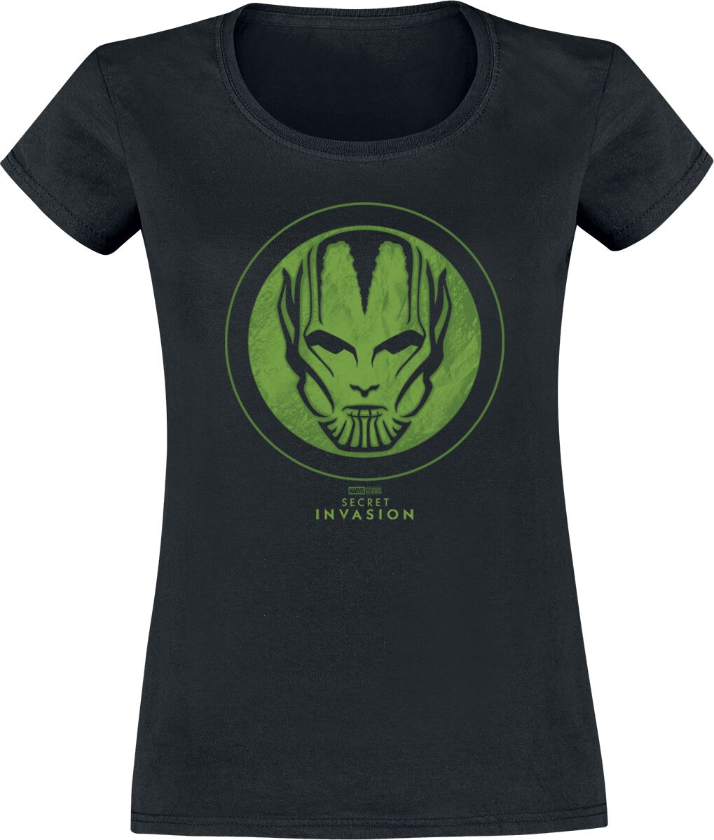 Secret Invasion - Marvel T-Shirt - Skrull Logo - S bis XXL - für Damen - Größe M - schwarz  - Lizenzierter Fanartikel von Secret Invasion