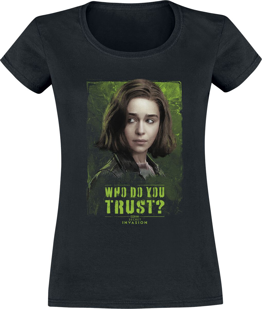 Secret Invasion - Marvel T-Shirt - Trust Giah - S bis XXL - für Damen - Größe M - schwarz  - Lizenzierter Fanartikel von Secret Invasion