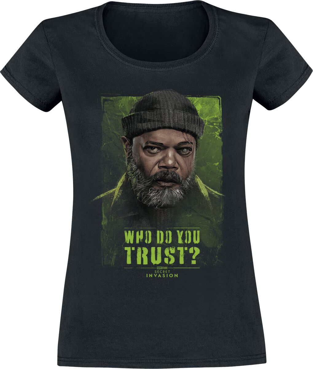 Secret Invasion - Marvel T-Shirt - Trust Nick Fury - S bis XXL - für Damen - Größe L - schwarz  - Lizenzierter Fanartikel von Secret Invasion