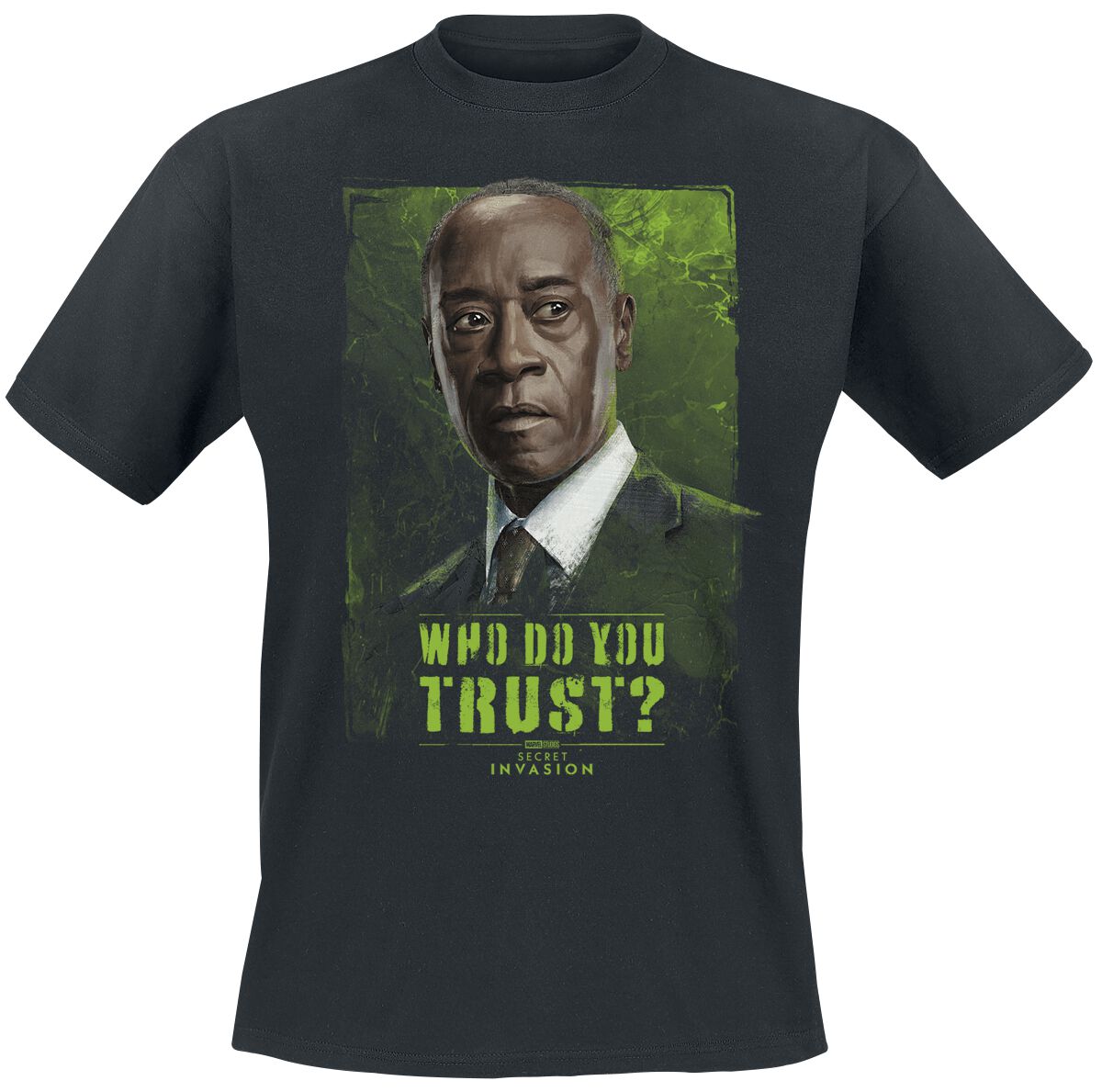 Secret Invasion - Marvel T-Shirt - Who Do You Trust? James - S bis 3XL - für Männer - Größe L - schwarz  - Lizenzierter Fanartikel von Secret Invasion