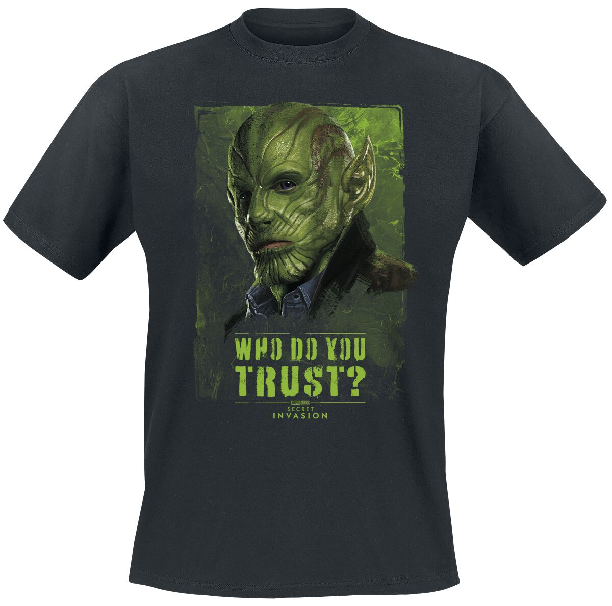 Secret Invasion - Marvel T-Shirt - Who Do You Trust? Talos - S bis XL - für Männer - Größe M - schwarz  - Lizenzierter Fanartikel von Secret Invasion