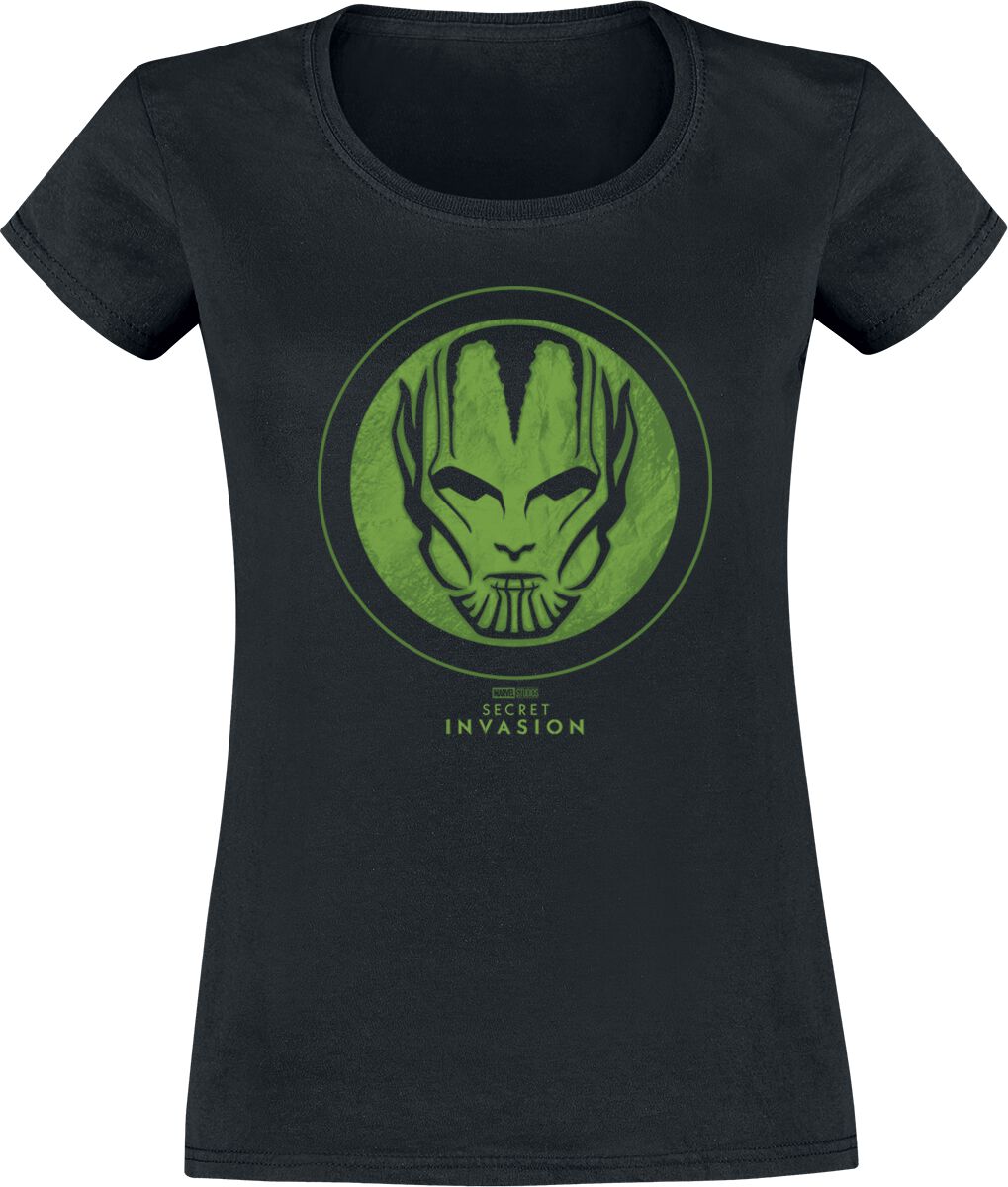 Secret Invasion Skrull Logo T-Shirt schwarz in XL von Secret Invasion