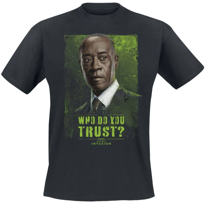 Secret Invasion Who Do You Trust? James T-Shirt schwarz in XL von Secret Invasion