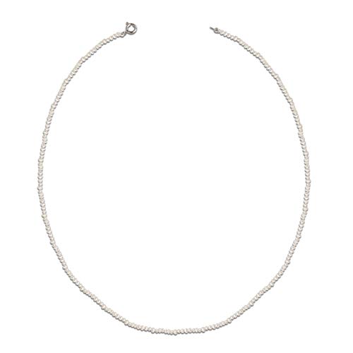 Secret & You Süßwasser-Zuchtperlenkette für Frauen - 42 cm lang 2 mm Reisperlen sind eine Alternative zur Anhänger-Kette. von Secret & You
