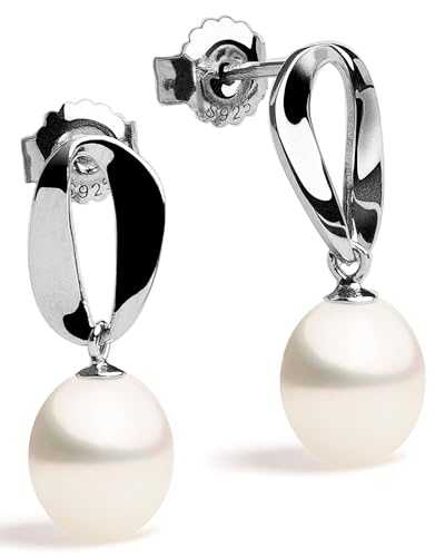 Süßwasser-Zuchtperlen-Tropfenohrringe 7-8 mm von Secret & You