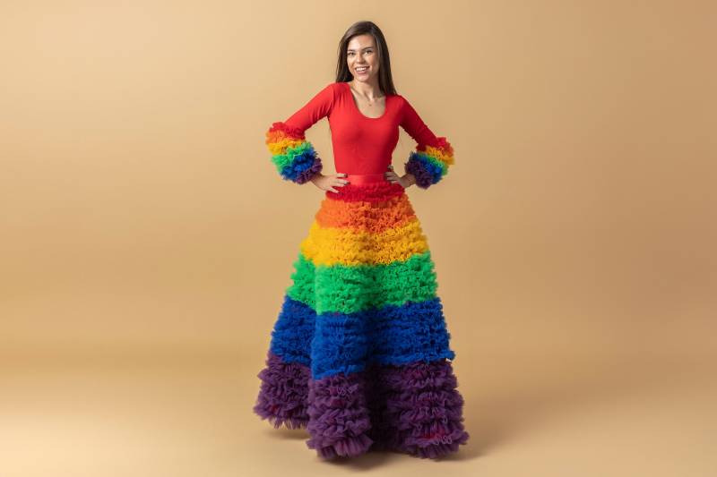 Anuka - Pride Rock Tüll Regenbogen Kleid/Body Tüllrock Outfit Top Lgbt von SecretGardenBySvetla