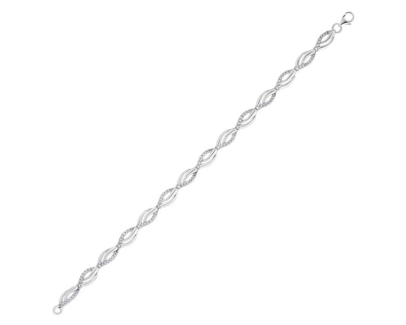 Secretforyou Armband Armband Bracelet 925 Silber Zirkonia Damenschmuck Echtschmuck, 925 Sterling Silber von Secretforyou