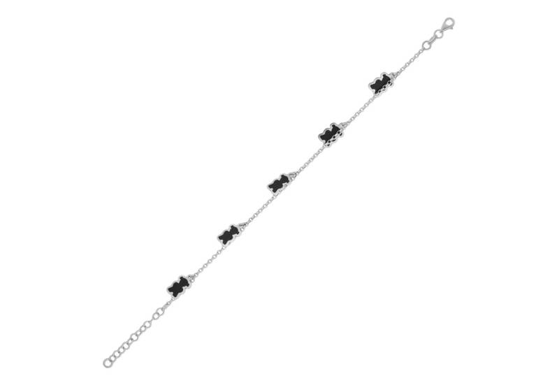 Secretforyou Armband Armband Kettenarmband Armreif 925 Silber Emaille Echtschmuck von Secretforyou