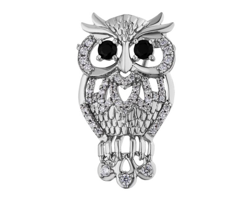 Secretforyou Brosche Brosche Anstecknadel Eule 925 Silber Echtschmuck, 925 Silber von Secretforyou