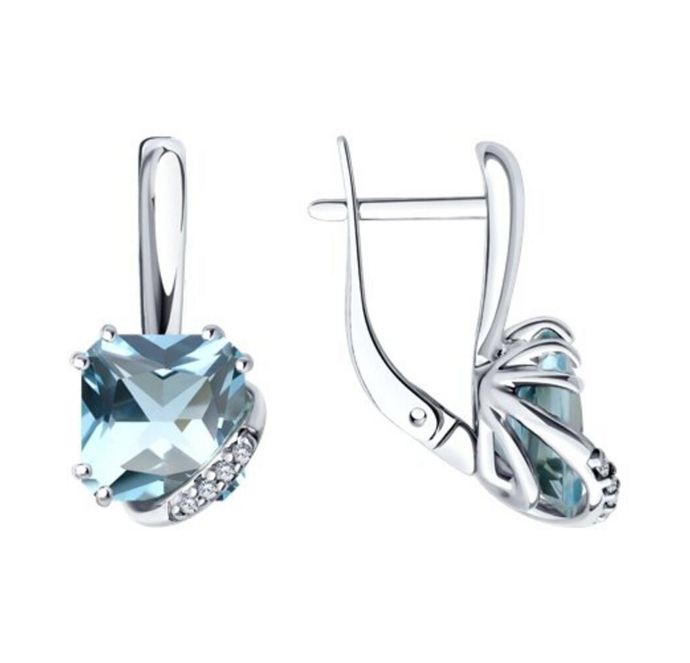 Secretforyou Creolen-Set Ohrringe Creolen 925 Silber Topas Zirkonia Steine Echtschmuck Secretforyou Creolen-Set Ohrringe Creolen 925 Silber Topas Zirkonia Steine Echtschmuck von Secretforyou