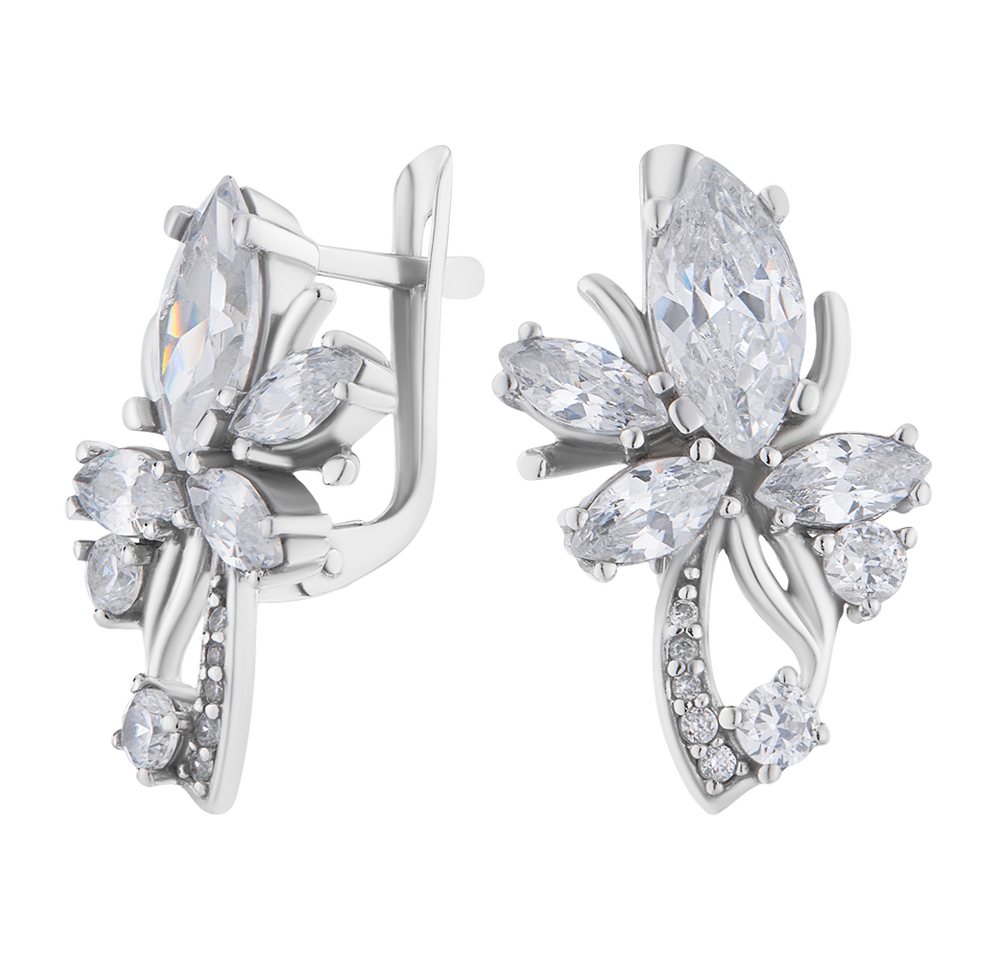 Secretforyou Creolen-Set Ohrringe Creolen 925 Silber Zirkonia Steine Echtschmuck, 925 Sterling Silber von Secretforyou