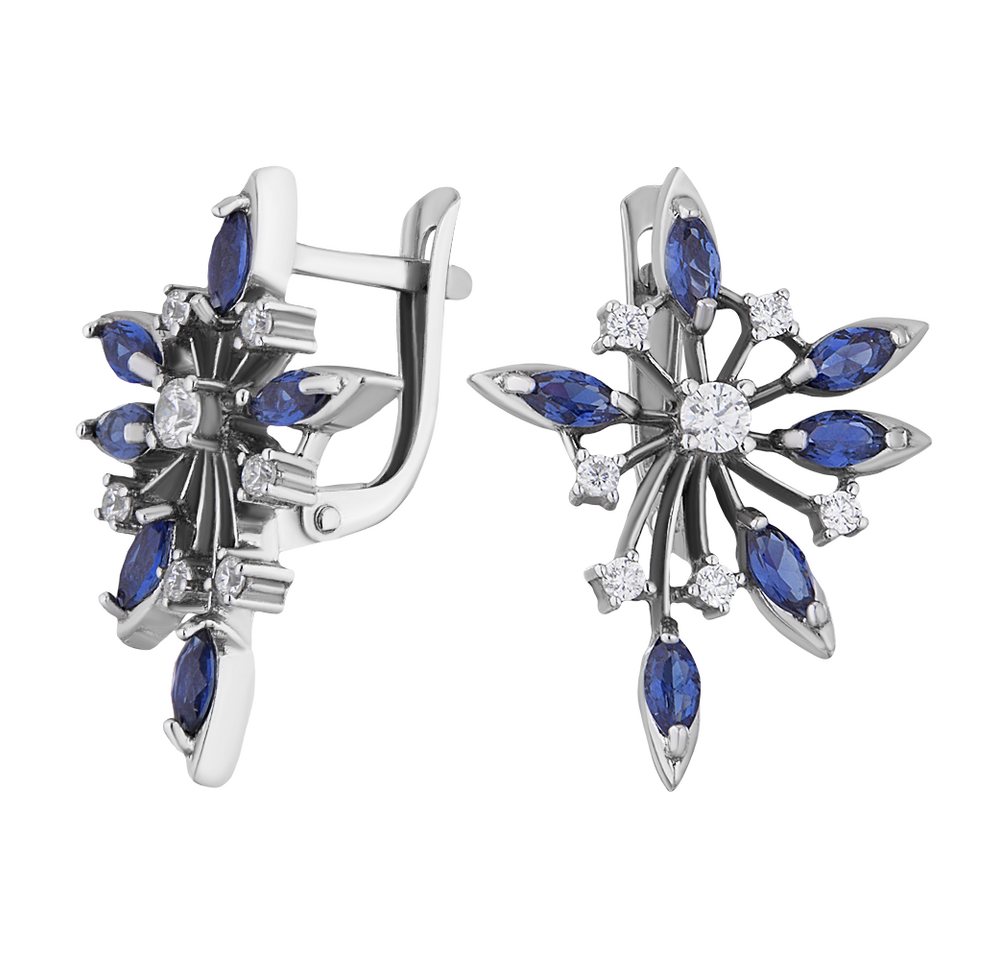Secretforyou Creolen-Set Ohrringe Kreolen 925 Silber Saphir Zirkonia Steine Echtschmuck Secretforyou Creolen-Set Ohrringe Kreolen 925 Silber Saphir Zirkonia Steine Echtschmuck von Secretforyou