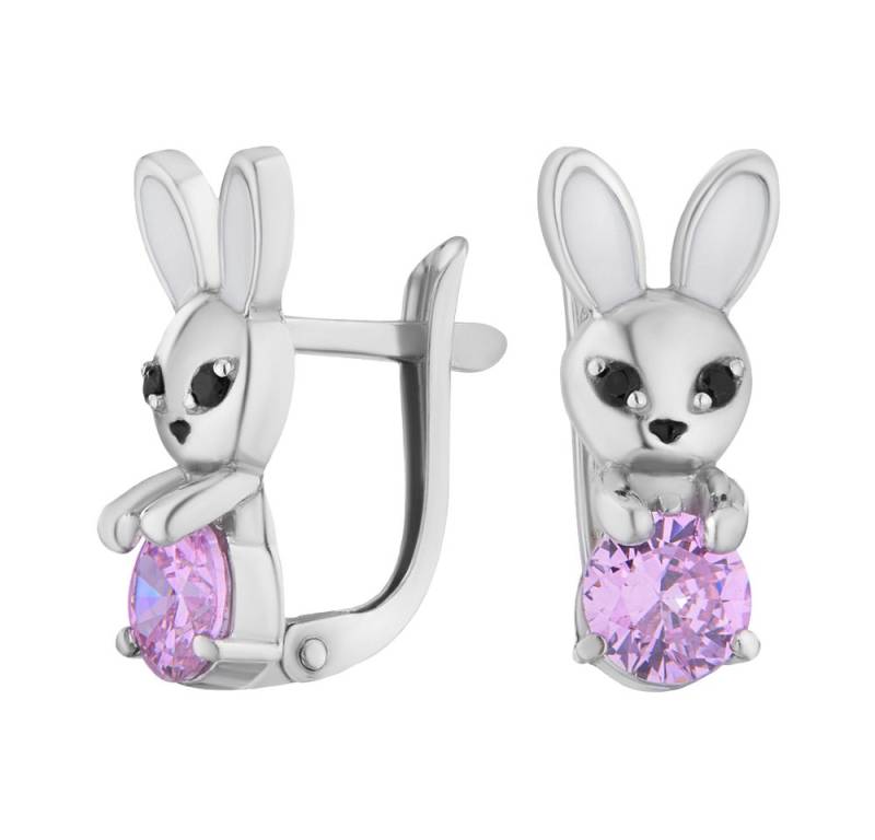 Secretforyou Creolen-Set Ohrringe für Mädchen Kinderschmuck 925 Silber Zirkon Emaille, 925 Sterling Silber von Secretforyou