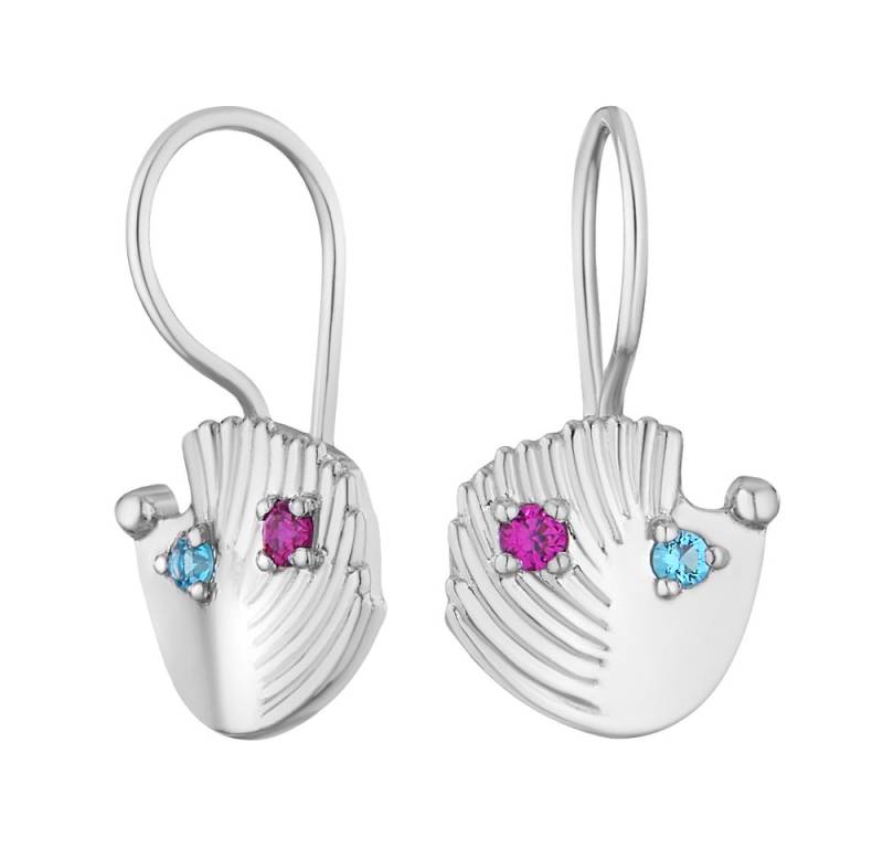 Secretforyou Creolen-Set Ohrringe für Mädchen Kinderschmuck Silber Topas Korund, 925 Sterling Silber von Secretforyou
