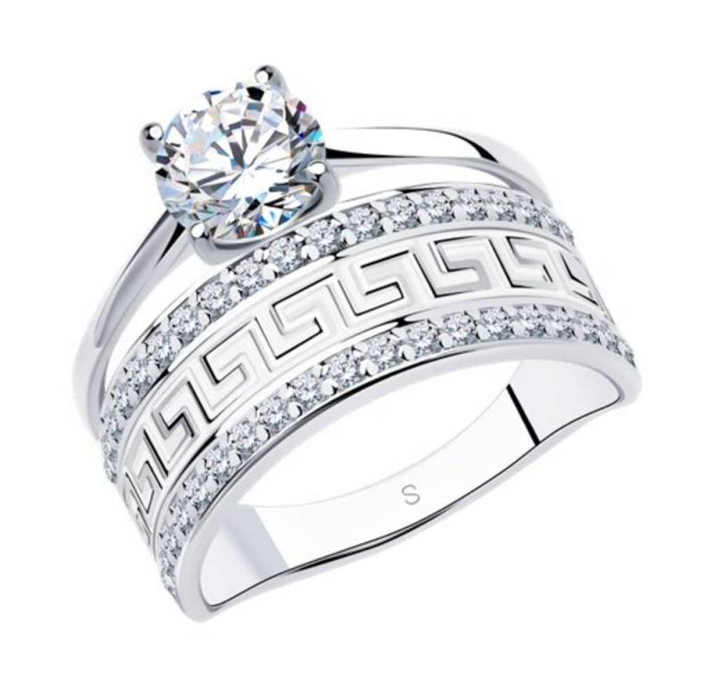 Secretforyou Fingerring Fingerring Ring 925 Silber Emaille Zirkonia Steine Echtschmuck von Secretforyou