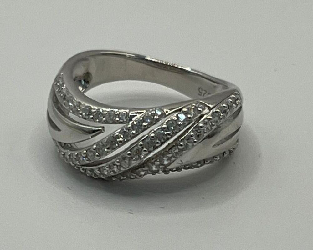 Secretforyou Fingerring Ring Fingerring 925 Silber Zirkonia Steine Echtschmuck von Secretforyou