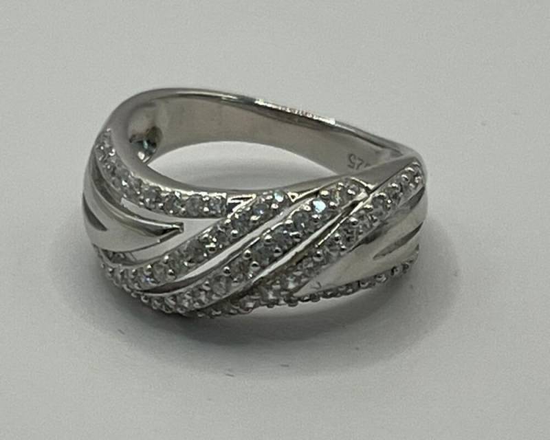 Secretforyou Fingerring Ring Fingerring 925 Silber Zirkonia Steine Echtschmuck von Secretforyou
