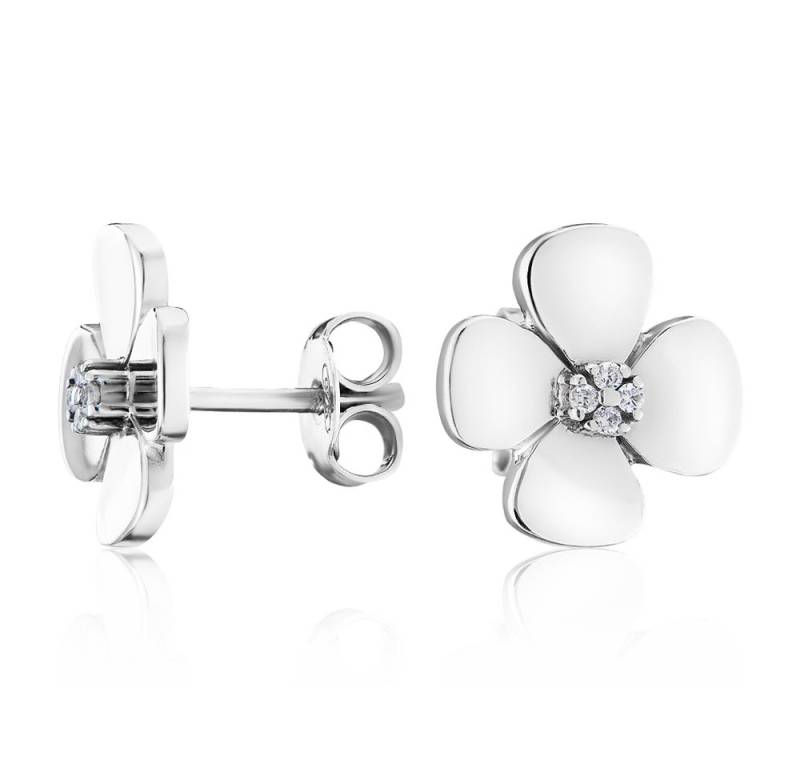 Secretforyou Ohrstecker-Set Ohrstecker Ohrringe 925 Silber Zirkonia Stein Echtschmuck von Secretforyou