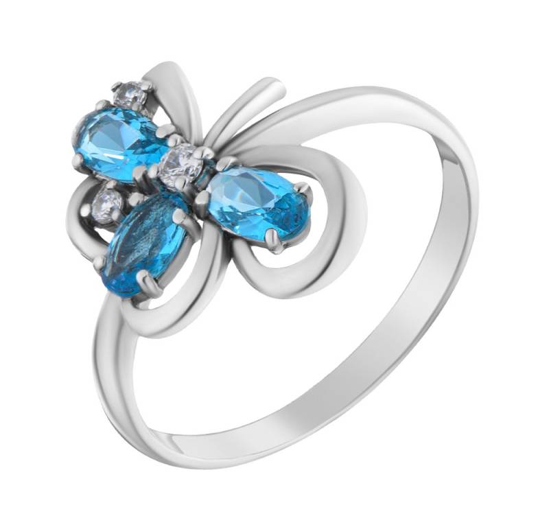 Secretforyou Silberring Ring Fingerring aus 925 Silber Topas Zirkonia Stein Echtschmuck, 925 Silber von Secretforyou