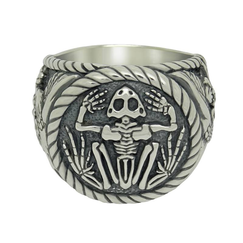 Kampftaucher Scuba Sterling Silber Froschmann Herrenring von SecretiumLtd