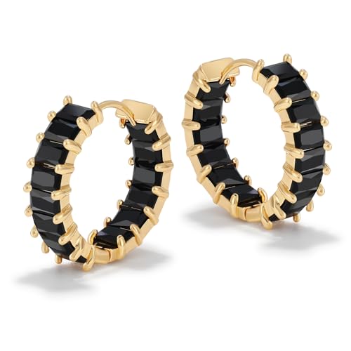 Secroma Creolen Gold Ohrringe für Damen - 18K Vergoldete Ohrringe mit Zirkonia, Kristalle Ohrringe Gold, Schmuck für Damen und Mädchen Secroma Creolen Gold Ohrringe für Damen - 18K Vergoldete Ohrringe mit Zirkonia, Kristalle Ohrringe Gold, Schmuck für Damen und Mädchen von Secroma