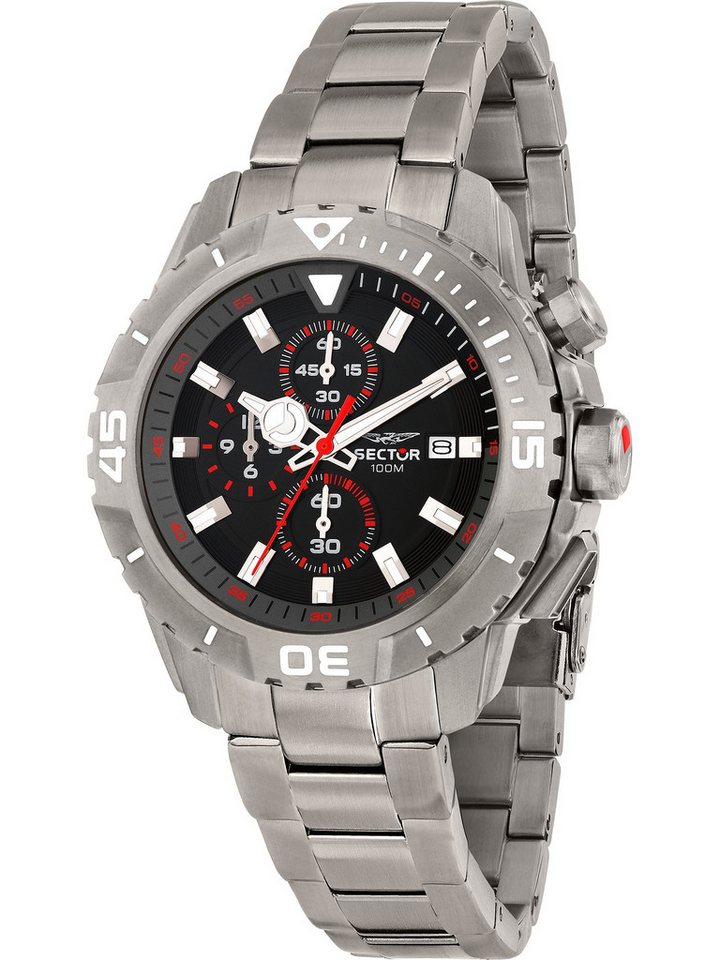 Sector Chronograph Sector Herren-Uhren Analog Quarz von Sector