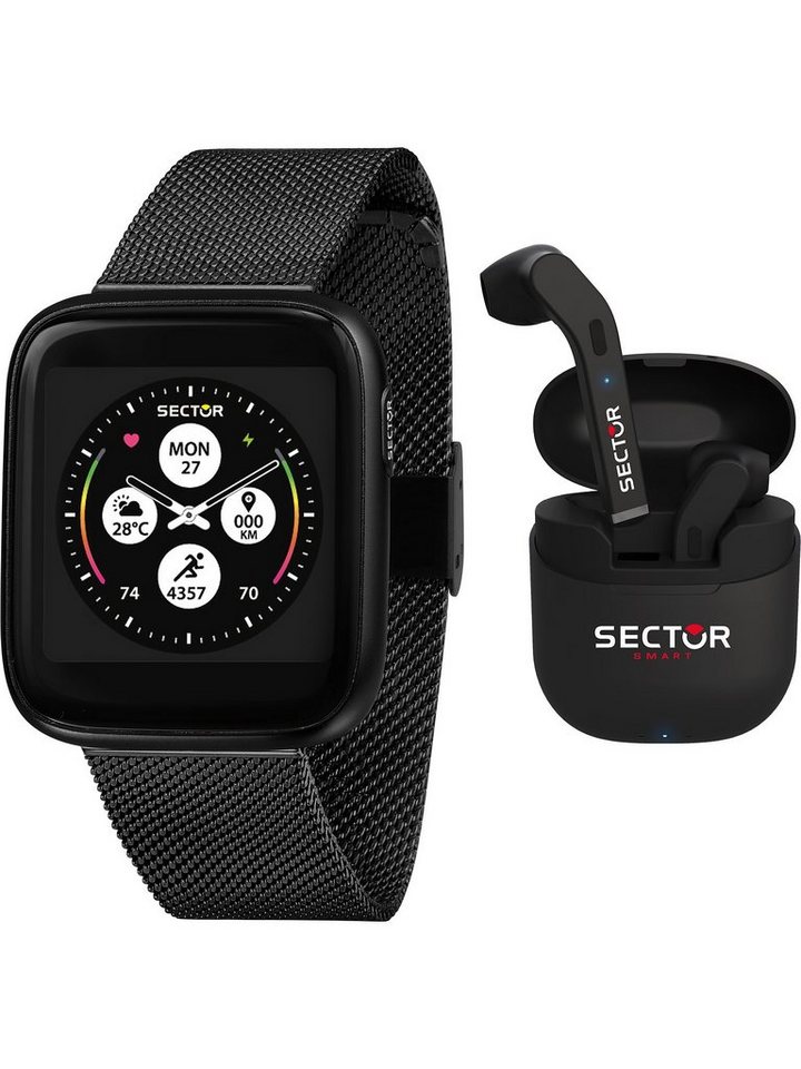 Sector Digitaluhr Sector Herren-Smartwatch Digital Akku von Sector