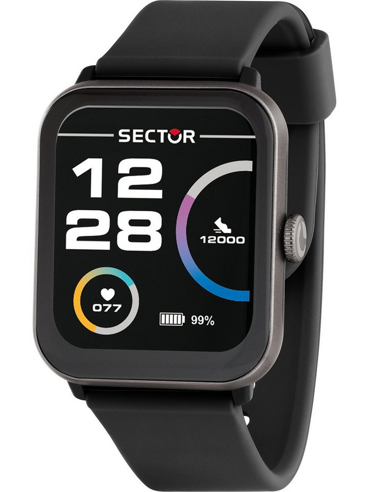 Sector Digitaluhr Sector Herren-Smartwatch Digital Akku von Sector
