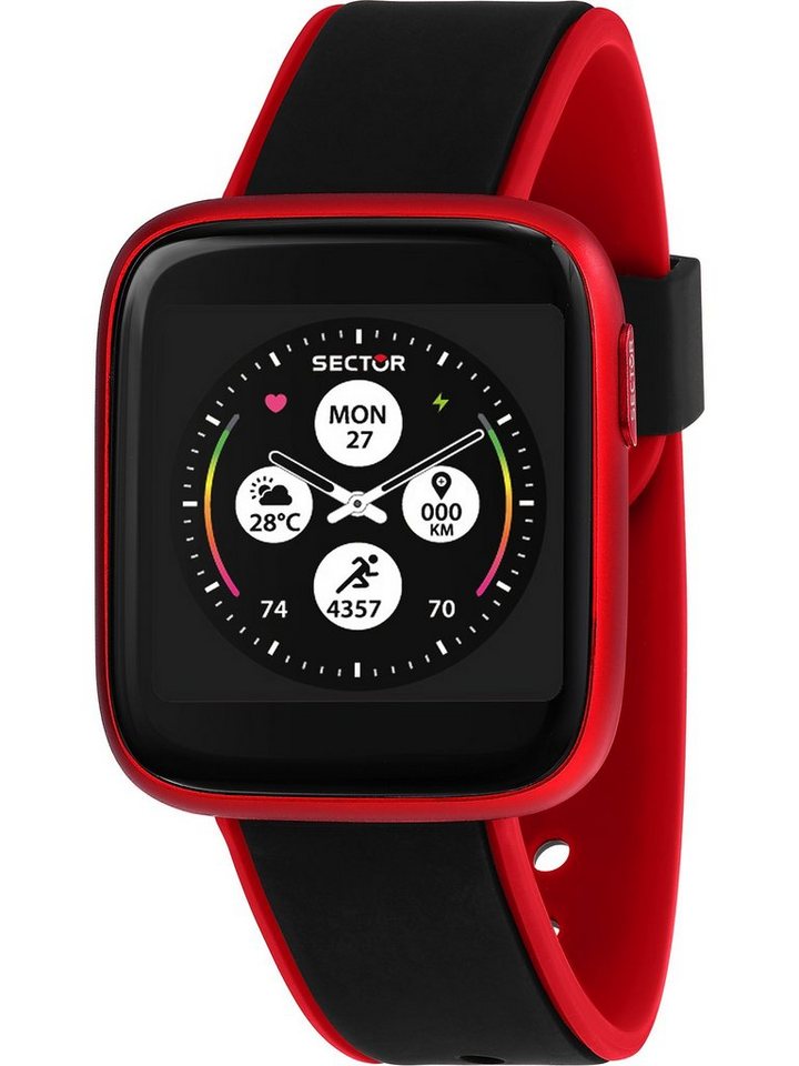 Sector Digitaluhr Sector Unisex-Smartwatch Digital Akku von Sector