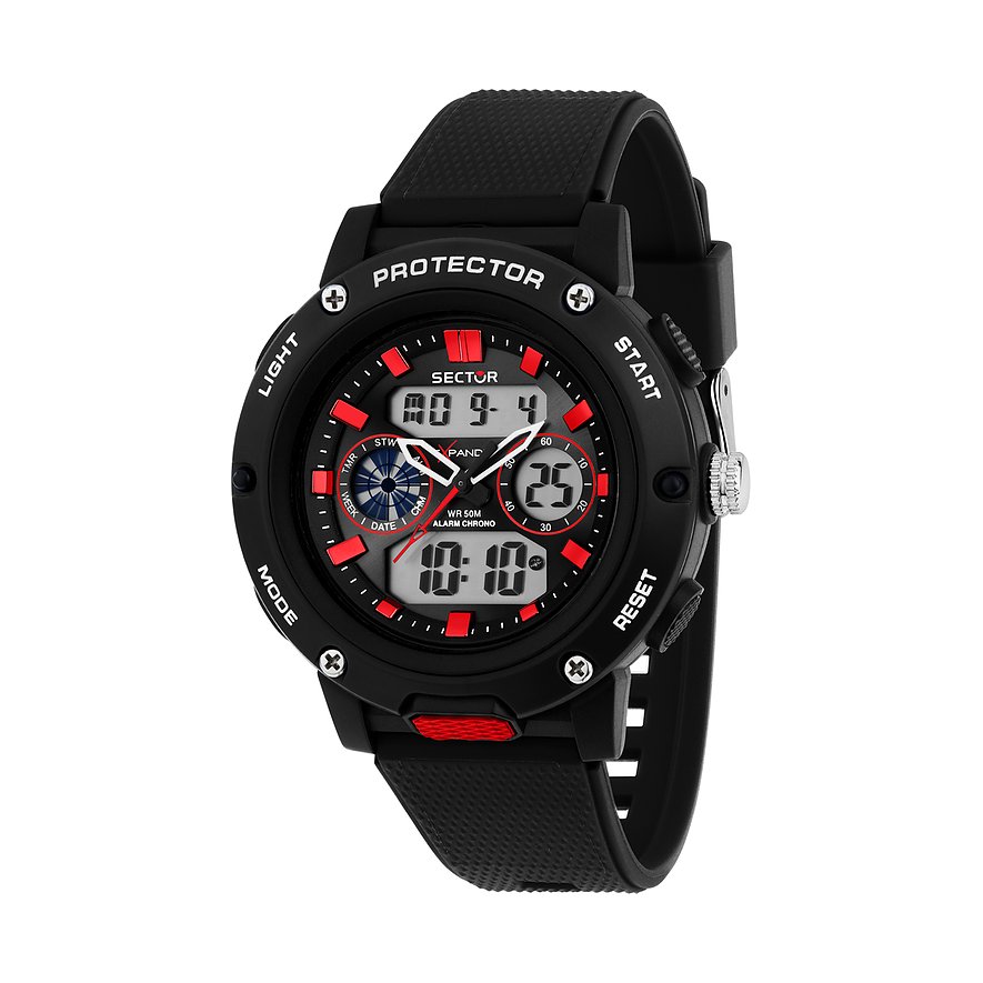 Sector Herrenuhr Ex-44 R3251292002 Kunststoff, Kunststoff von Sector