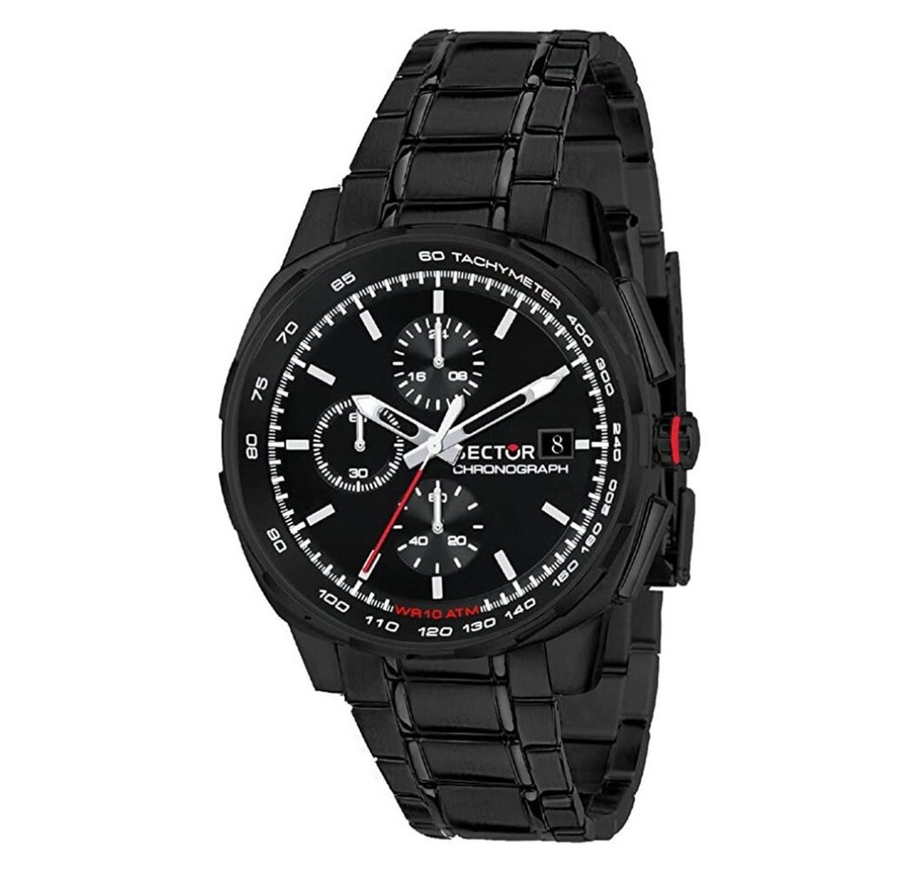 Sector Luxusuhr NO LIMITS Herren Chronograph Quarz Uhr mit Edelstahl Armband von Sector