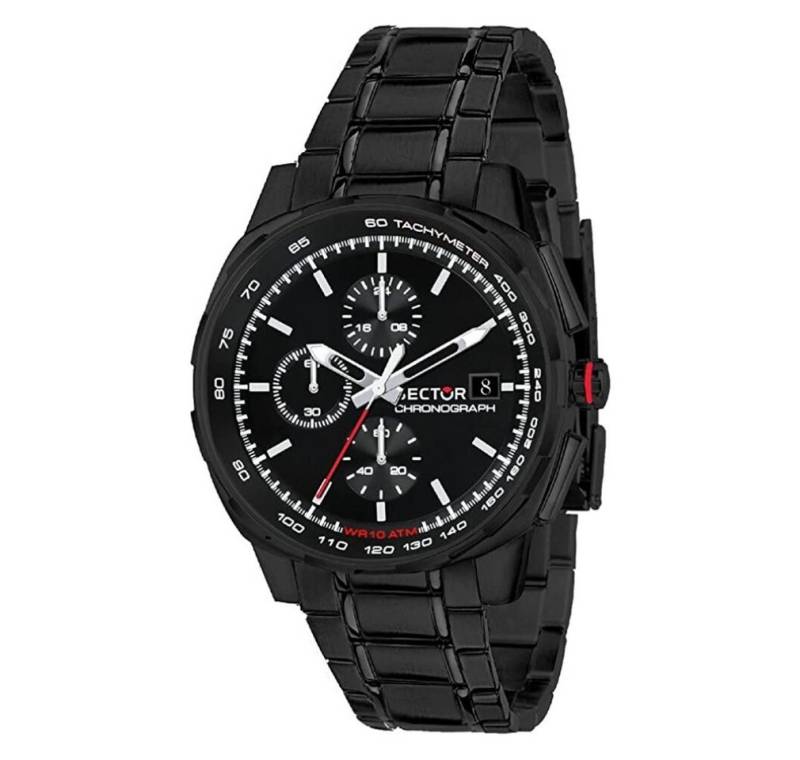 Sector Luxusuhr NO LIMITS Herren Chronograph Quarz Uhr mit Edelstahl Armband von Sector