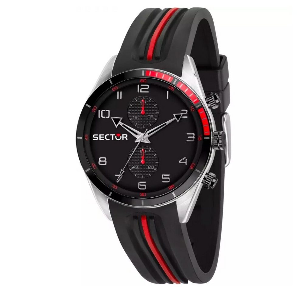 Sector Luxusuhr No Limits Herren Analog Quartz Uhr mit Silicone Armband R3251516003 von Sector