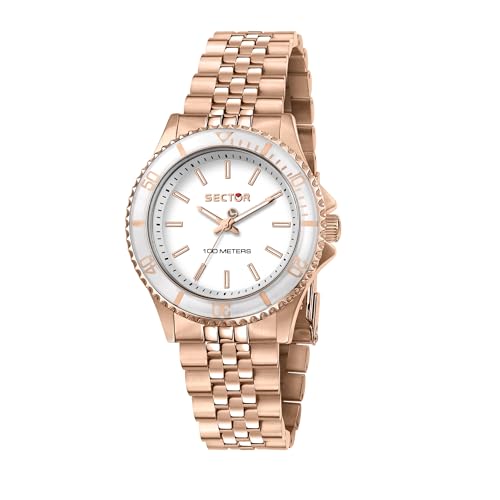 Sector No Limits Damen Uhr, 230 Kollektion, Nur Zeitanzeige, aus Edelstahl, Rosegold-PVD - R3253161531 von Sector